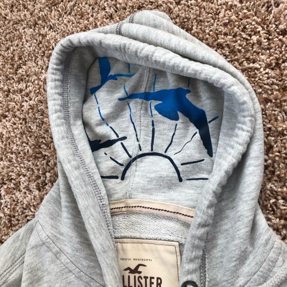 Grey Hollister hoodie - Large - Picture 3 of 4